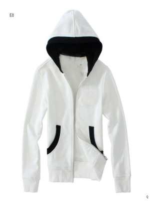 Hoodie for children white black - Click Image to Close
